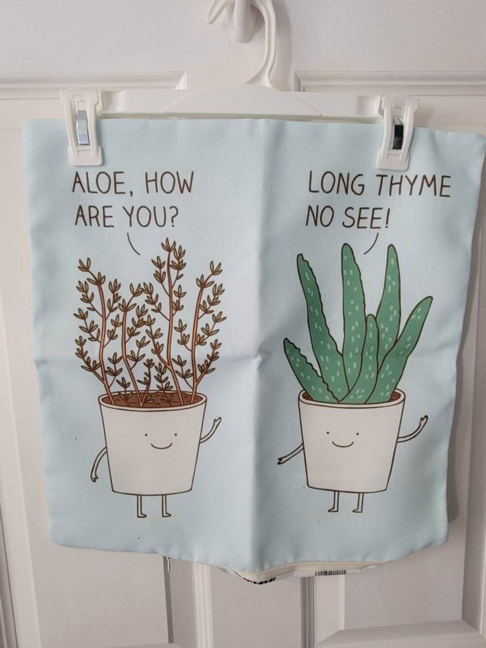 Garden Etiquette Print Pillow Cover 16"x16"